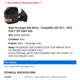thumbnail image 2 of Right Passenger Side Mirror - Compatible with 2017 - 2022 Ford F-350 Super Duty 2018 2019 2020 2021, 2 of 2