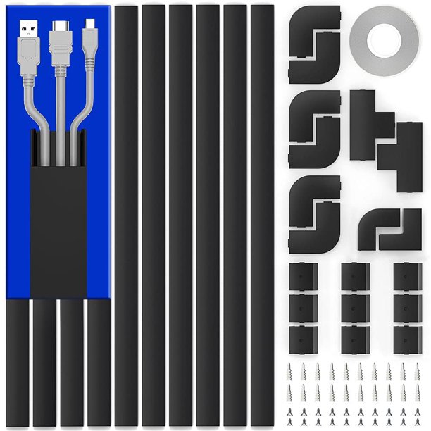 Cable Covers for Wall Mounted TV, DELAMU 157" Wire Cord Concealer