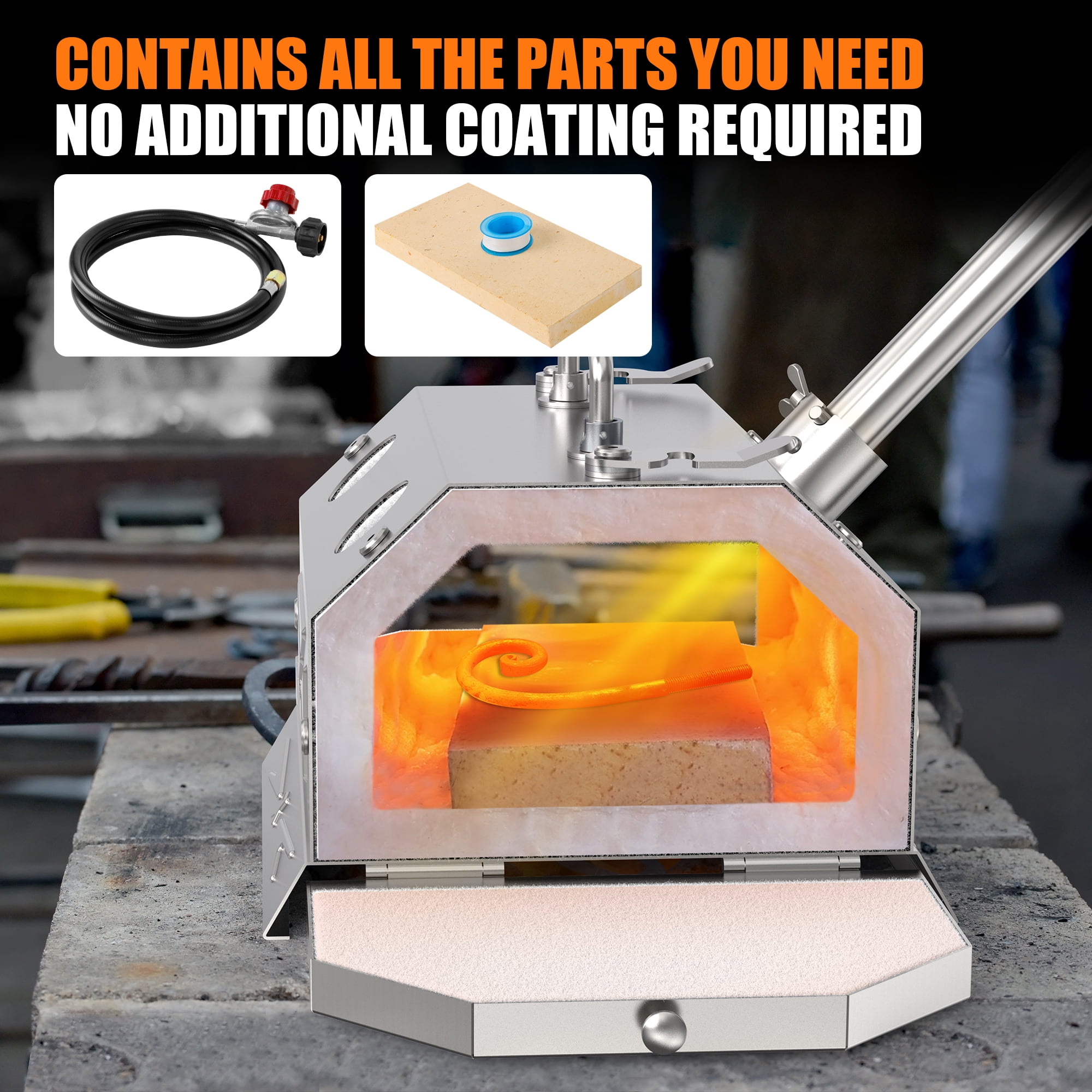 Nelyrho Portable Blacksmith Beginner Forge Kit With 30PSI