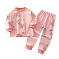 thumbnail image 3 of ZRBYWB Girls Nightgowns Children's Underwear Set Pure Cotton Boys Long Sleeve Baby Clothes Warm Girls Homewear Autumn Children's Clothes Sleepwear, 3 of 6