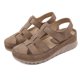 thumbnail image 4 of Sandalias de mujer suaves y cómodas con cuña calada de color sólido de verano para mujer Wmkox8yii  sa1644, 4 of 9