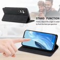 thumbnail image 3 of RFID Blocking Wallet Case for Samsung Galaxy M35 Multifunctional Flip Cover with Card Slots & Cash Pocket, Magnetic Closure, TPU Bumper & Kickstand Stand Black, 3 of 6
