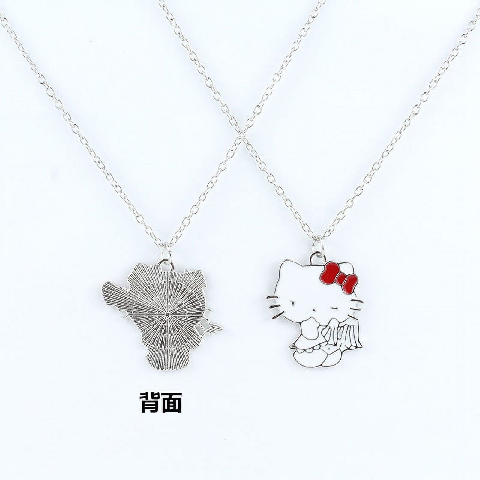 ROMWE Anime 2pcs Women's Dopamine Color Matching Mini Flower Pendant  Necklaces | SHEIN