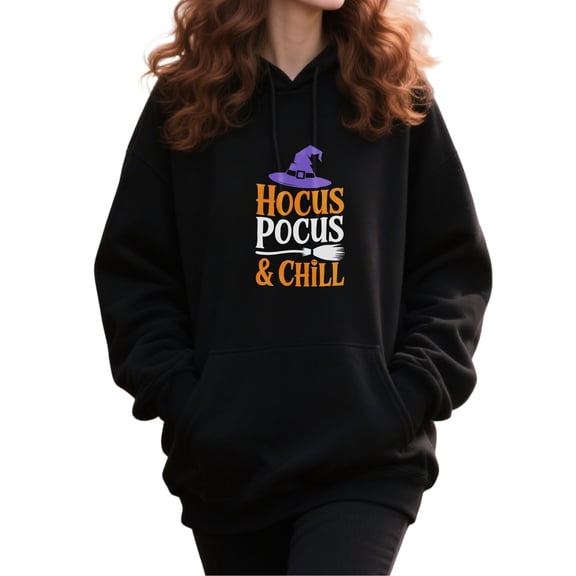Spooky Cool Halloween Hoodie for Men and Women, Unisex Pullover Hooded Sweatshirt, Comfortable Cotton Poly Blend, Casual Seasonal Outfit
