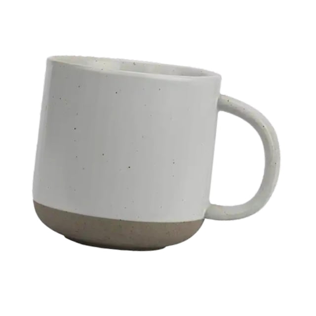 Taza de café de cerámica, taza de té para adultos y niños, taza de leche reutilizable de 350ml, taza de café para bebidas, café con leche, jugo, cocin Blanco