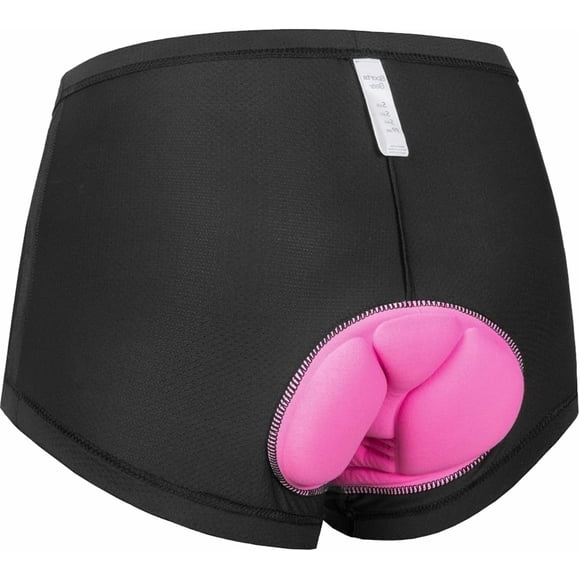 QUALICOS Ropa Interior de Bicicleta Acolchada 4D para Mujer Shorts de Ciclismo de Bicicleta Calzoncillos para Andar en Bicicleta Shorts Interiores de Ciclismo para Mujer
