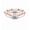 Rose Gold, variant on 1.5 Carat Asscher Cut Moissanite Diamond Open V-Shank Solitaire Ring - 14k Yellow Gold Plated 925 Silver - Elegant Modern Gold Jewelry Gift for Her