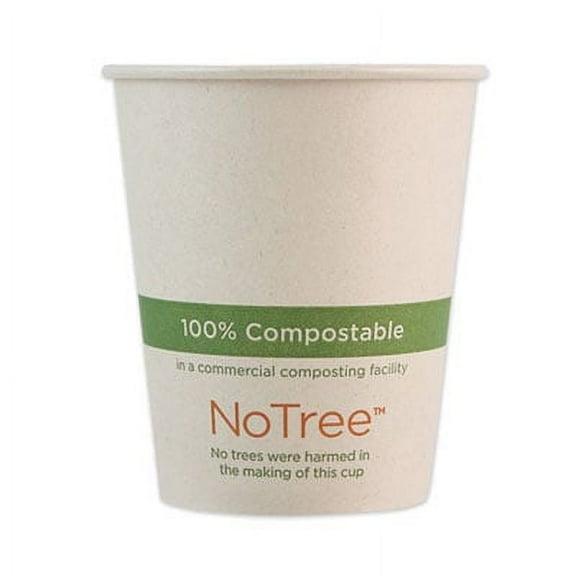 1Pc World Centric NoTree Paper Hot Cups, 6 oz, Natural, 1,000/Carton (CUSU6)G7