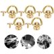 thumbnail image 3 of Remaches de latón 5 juegos D-Ring Nail Chicago Perno y tornillo de metal para cuero Craft Perfume Bell Gold, 10x6mm TUNC Sencillez, 3 of 5