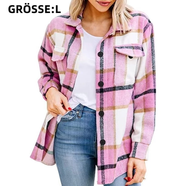 Chaquetas camiseras, chaquetas de cuadros, blusas de manga larga, blusas camiseras con botones.