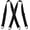 Black, variant on Men's 4-Clip Suspenders, Hidden Suspenders for Men Under Clothes with 4 Snap Loop (1.5" Wide), Blue