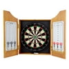 Trademark Games Professional Style Solid Wood Dart Cabinet Set with Board and Darts
