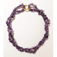 thumbnail image 2 of LTC Designs Convertible Genuine Amethyst 32" Stone Chip Necklace with Shortener Included to make 16" Chokers for Women, and Men, 2 of 7