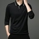 thumbnail image 5 of Blusa y camisa de manga larga con cuello vuelto para hombre, pijama deportivo para el hogar, camiseta de color liso, blusa deportiva de poliéster para hombre, 5 of 6