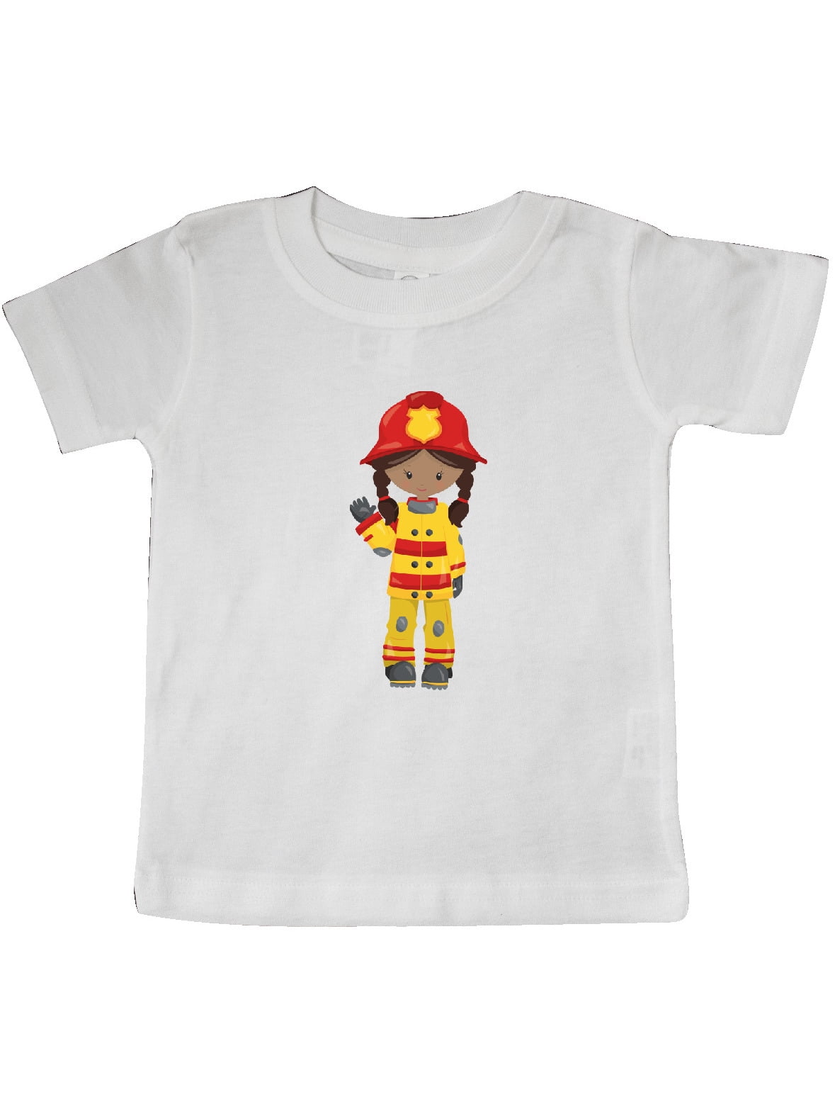 African American Girl, Girl Fireman, Firefighter Baby TShirt Walmart