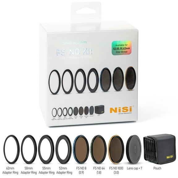 NiSi 62mm NiSi Swift FS ND Filter Kit