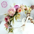 thumbnail image 5 of Flower Crowns for Women, Flower Crown for Girls, Flower Girl Headpiece, Handmade Adjustable Boho Artificial Flowers, 5 of 7