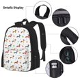 thumbnail image 3 of Disketp winter Snowflake Dachshund Mochila Estampada de Gran Capacidad con Lonchera y Estuche, Set de 3 Piezas para Estudiantes, 3 of 7
