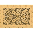 thumbnail image 1 of Ahgly Company Indoor Rectangle Abstract Brown Modern Area Rugs, 2' x 3', 1 of 4