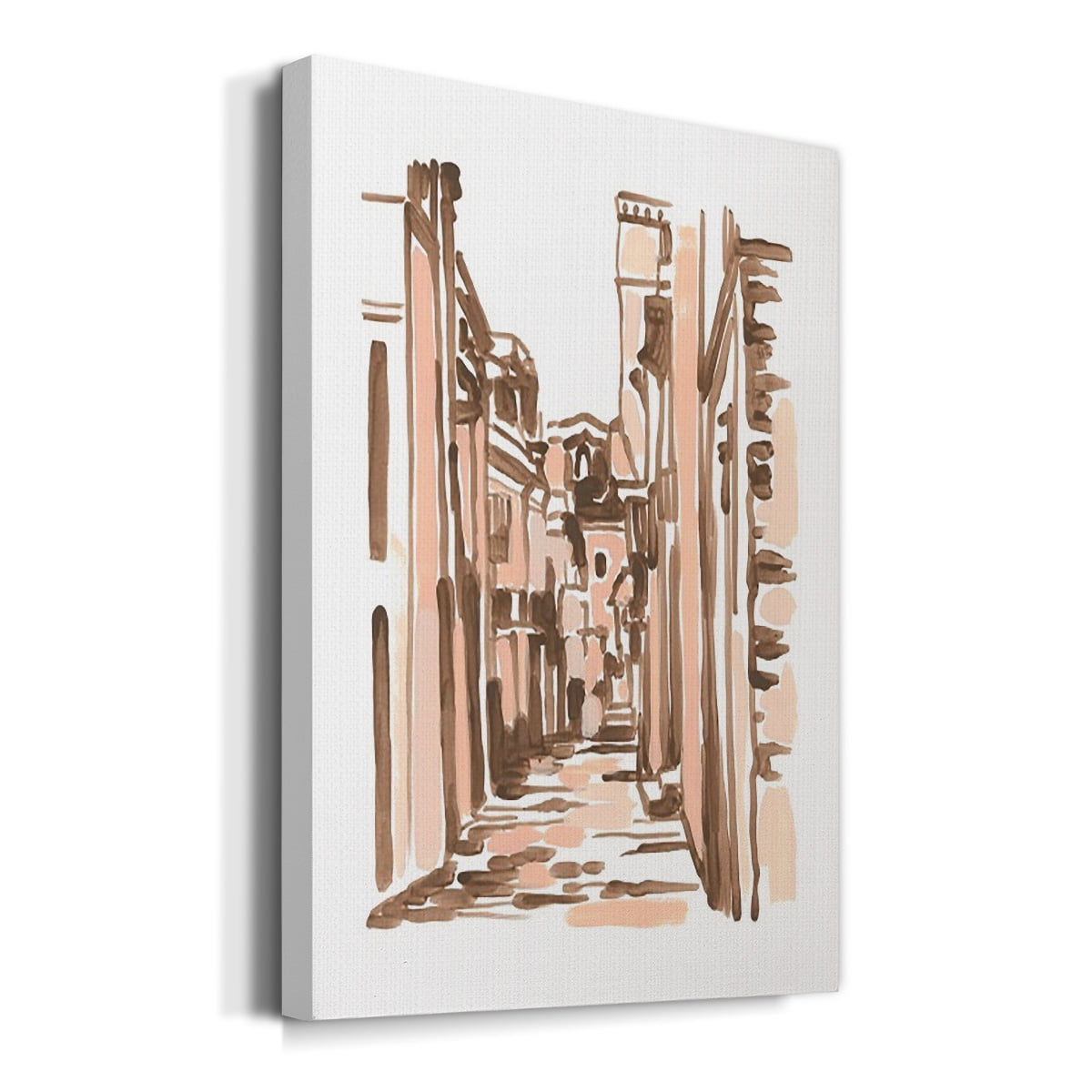 Blush Architecture Study VI Premium Gallery Wrapped Canvas - Ready to Hang