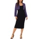thumbnail image 2 of CHAQUETA CORTA DE FALSO PELO SIN CUELLO DE MANGA LARGA PARA MUJERES INSPIRADA EN CHIC TALLA XS MORADO, 2 of 6