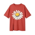 thumbnail image 5 of Tdoqot Girls Graphic T Shirts- Causal Summer Fashion Short Sleeve Cute Kids Basic Tees Red Size 3 T, 5 of 6