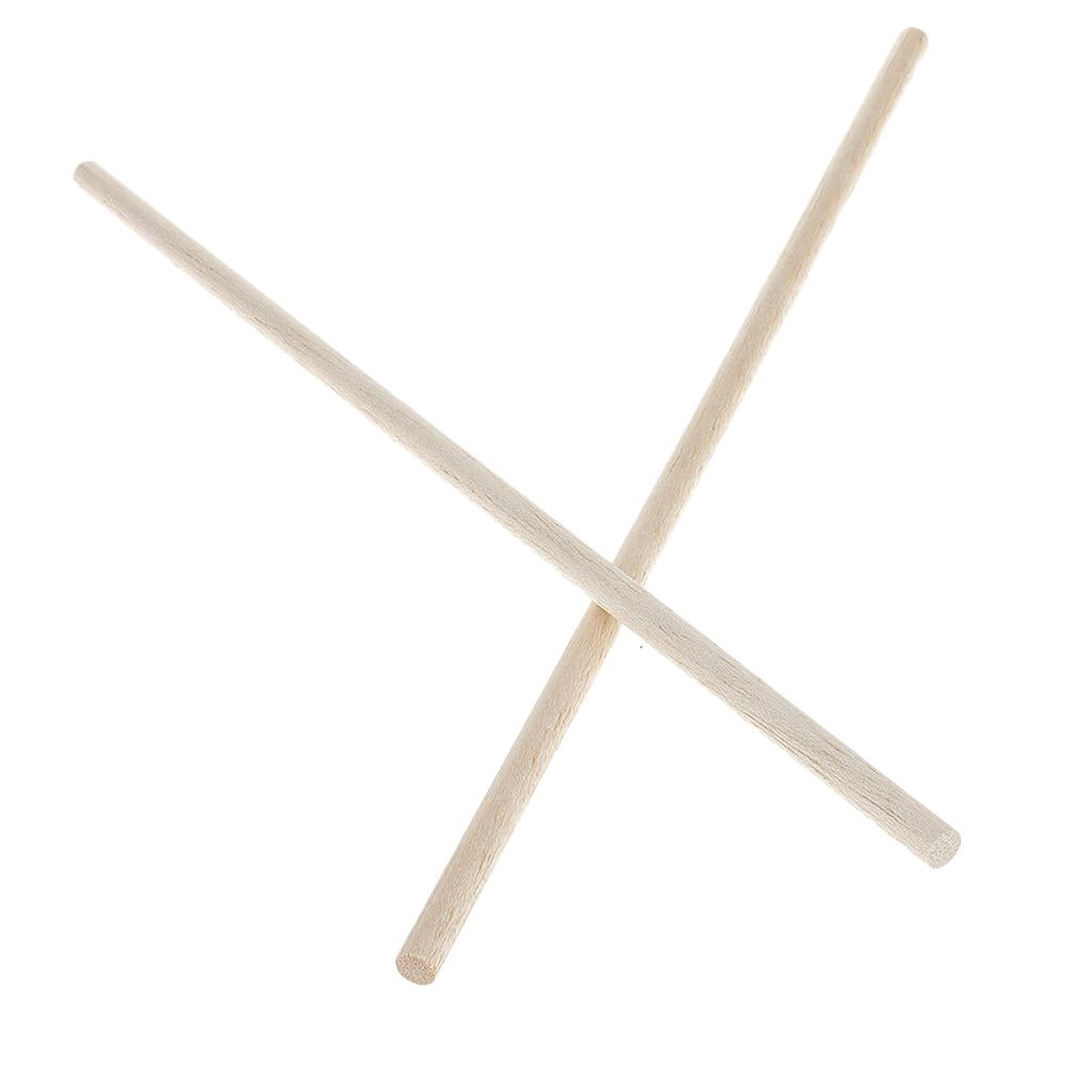 GUOOL 6x 10 Pack Balsa Wood Bar Stick Wooden Stick Wooden Sticks Round Stick Craft Sticks Round Sticks Wooden Sticks wood