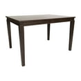 thumbnail image 2 of BizChair 47" Solid Wood Dining Table, Commercial Grade Heavy Duty Rectangle Wood Table for 4, Wenge Matte Finish, 2 of 12