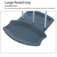 thumbnail image 3 of Pot Lid Rack Multifunctional Kitchen Organizer Punch-free Multifunctional Pot Lid Plastic Small Spoons Pad Bracket Fork Utensil Accessories Tools White, 3 of 8