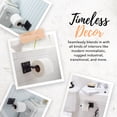 thumbnail image 6 of Autumn Alley Black Toilet Paper Holder - Modern Black Toilet Paper Holder Wall Mount, Unique, 6 of 9