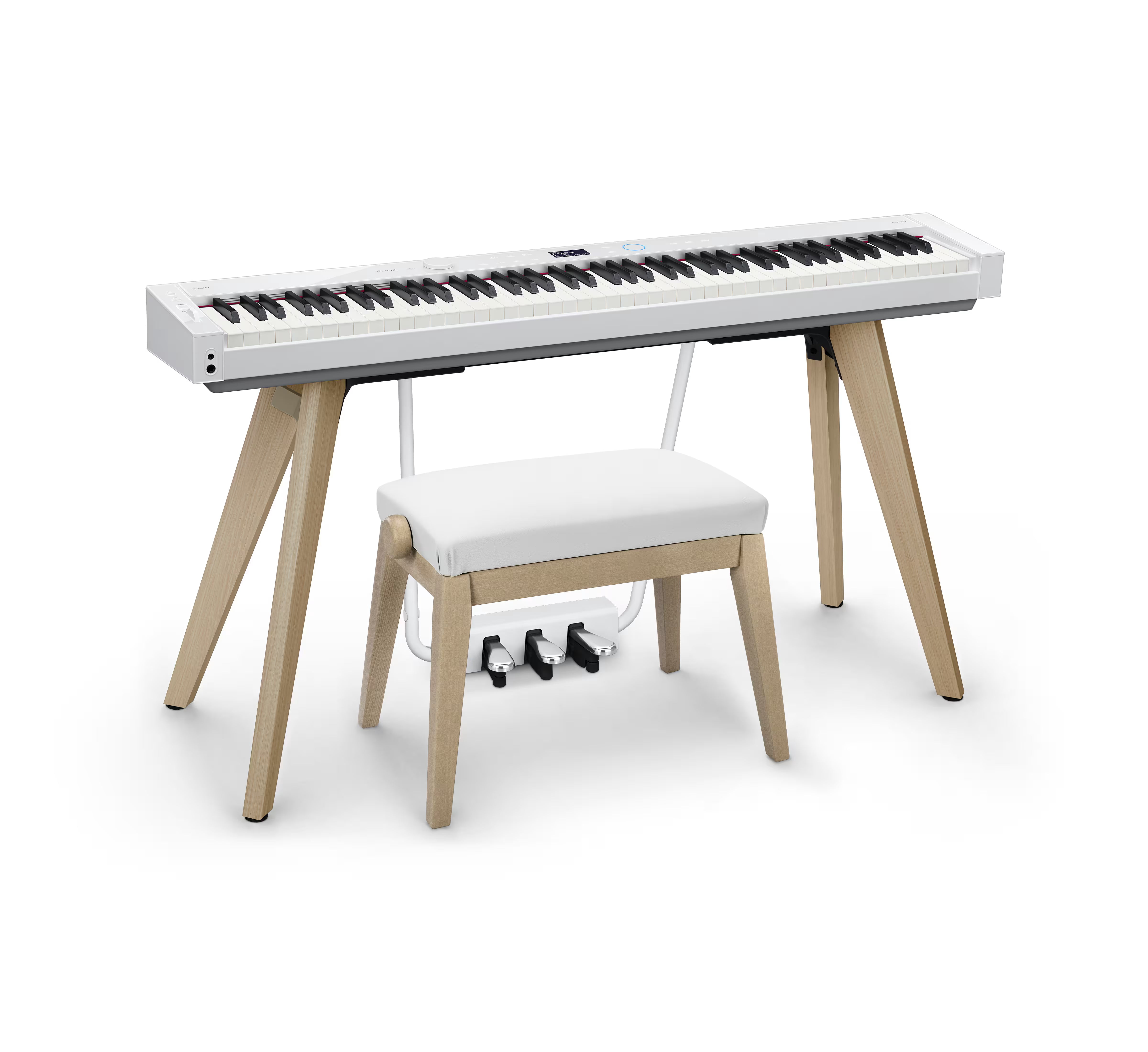 Casio BG50WE Premium Adjustable Piano Bench - White