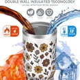 thumbnail image 4 of 1pc 30oz Tumbler with Straw & Handle - Insulated Stainless Steel Cup | Holiday Gift for Man Women (Christmas, Valentine's, Birthday), 4 of 7