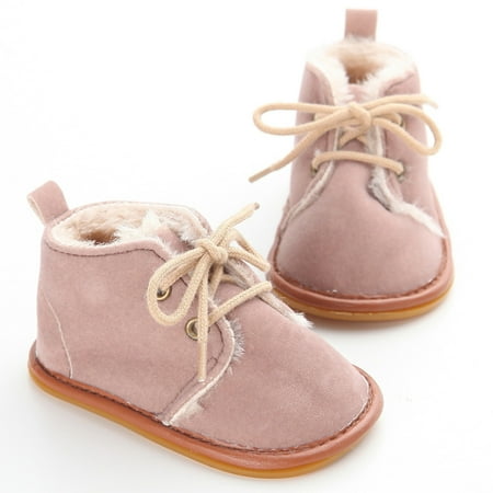 

Douhoow Infant Newborn Baby Boy Girl Snow Boots Winter Warm Shoes Casual Leopard Booties 0-18M