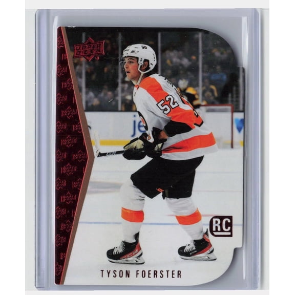 2023-24 Upper Deck Series 1 Hockey Rookie Tyson Foerster Red Die-Cut RC #RDT-9 Philadelphia Flyers NHL Ice Hockey Trading Card