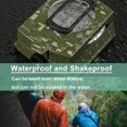 thumbnail image 3 of Hiking Compass Professional Military Compass Waterproof Metal Navigation Compass with Carry Bag for Hiking, Camping, Climbing, Hiking, Cycling Camouflage, 3 of 5