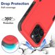 thumbnail image 3 of Funda híbrida a prueba de golpes con agarre antideslizante para Apple iPhone 16 Pro (6.3") (grip rojo), 3 of 6