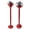 Red, variant on Suodoka Standing Ashtray Iron Creative Self Cleaning Detachable Floor Ash Tray with Lid Black
