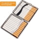 thumbnail image 2 of Estuche para cigarrillos, 2 unidades, porta cigarrillos portátil, porta cigarrillos con clip, elegante estuche de cuero sintético para 20 cigarrillos, paquete de cigarrillos, 2 of 5