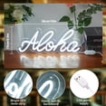 thumbnail image 3 of Cartel de Neón Decorativo JIURUIFFC Aloha 38x15 cm USB con Regulador, 3 of 6