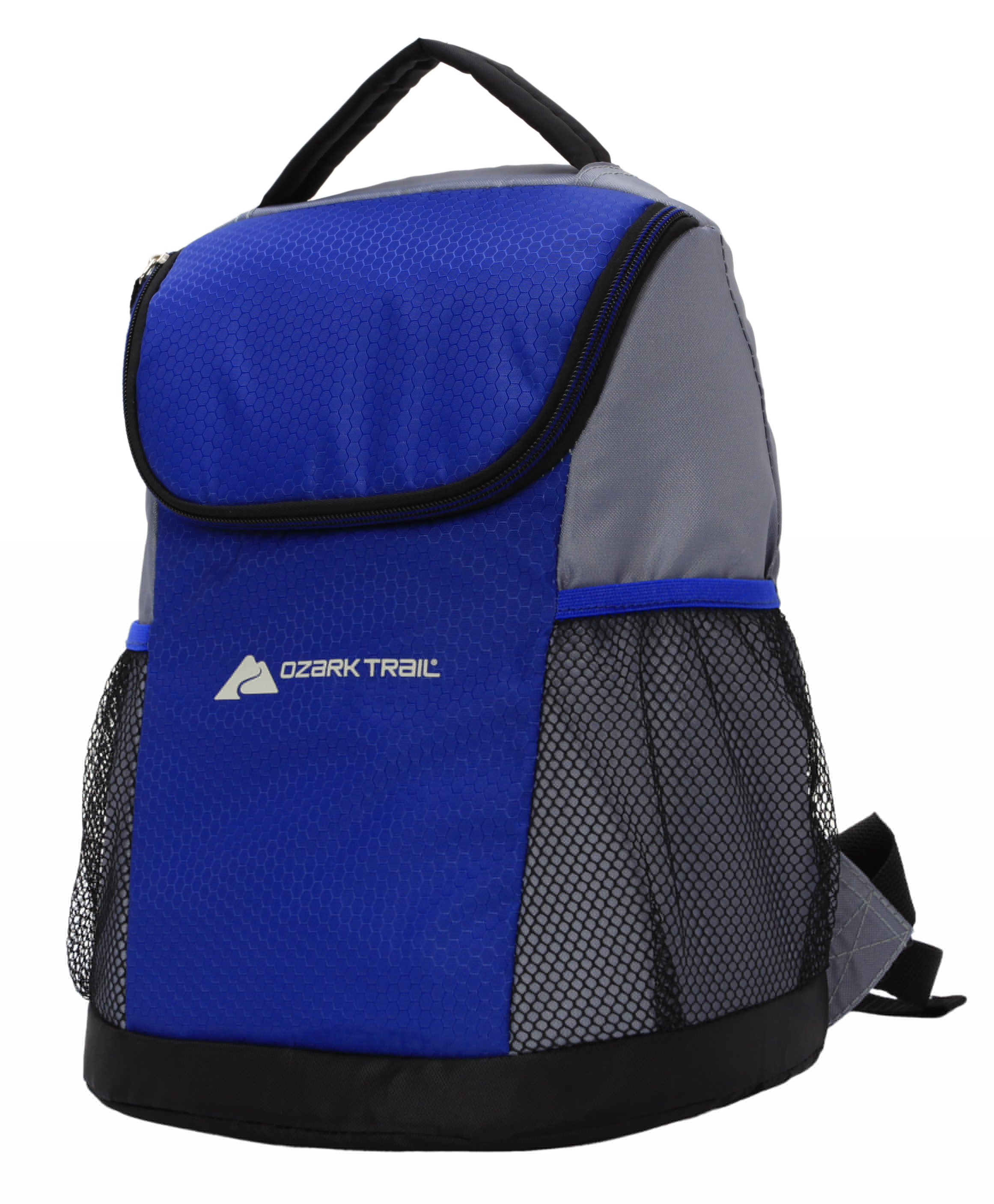 thumbnail image 4 of Ozark Trail 12-cans Soft-Sided Cooler Backpack, Blue, 4 of 5