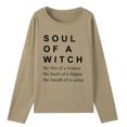 thumbnail image 5 of CEHVOM Women's Spring Fall Printed Long Sleeves Round Neck Casual Tee Tops, 5 of 5