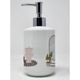thumbnail image 3 of Cream French Bulldog in Bathtub Ceramic Soap Dispenser, 3 of 4