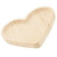 thumbnail image 6 of HAMPPLIES Heart Shaped Tray Khaki Wood 1Pack 11.8X10.6X0.8In, 6 of 8