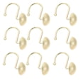 thumbnail image 3 of Here's a polished and professional product description based on your input:\n\n \n\n**12pcs Frosted Silver & Gold Decorative Shower Curtain Hooks –, 3 of 4
