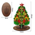 thumbnail image 4 of Cuadros Decorativos Adorno de mesa DIY Artesanía Árbol de Navidad Mini decoración del hogar (BJP802) Likrtyny  embutido en tela, 4 of 5
