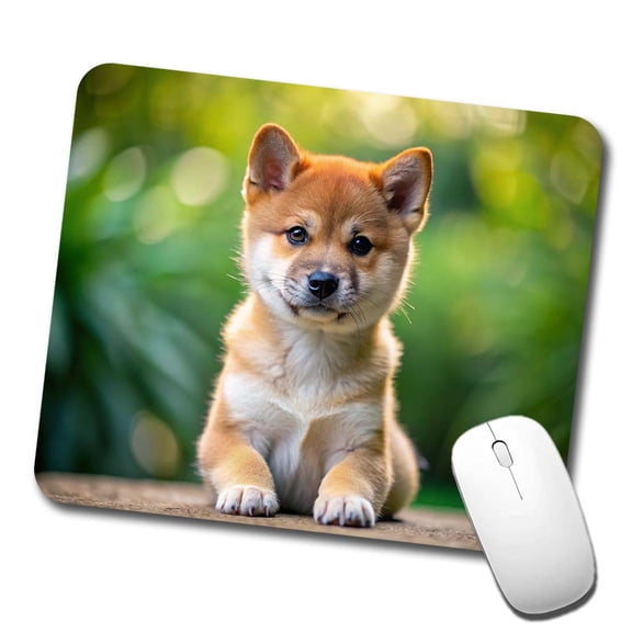 Shiba Inu Dog Puppy Photo Mouse Pad Low Profile Gaming Mat