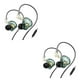 thumbnail image 2 of Methold Auricular deportivo intrauditivo con cable de 3,5 mm Jack Dynamic Earbud Estéreo con cable desmontable Auriculares portátiles Manos libres para Verde con micrófono 2piezas, 2 of 5