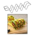 thumbnail image 4 of 1 Piece Multifunctional Stainless Steel Taco Tray Holder Taco Stand Holder Burrito Rack Shaped with Handles Shell Tray Holds for, 4 of 9