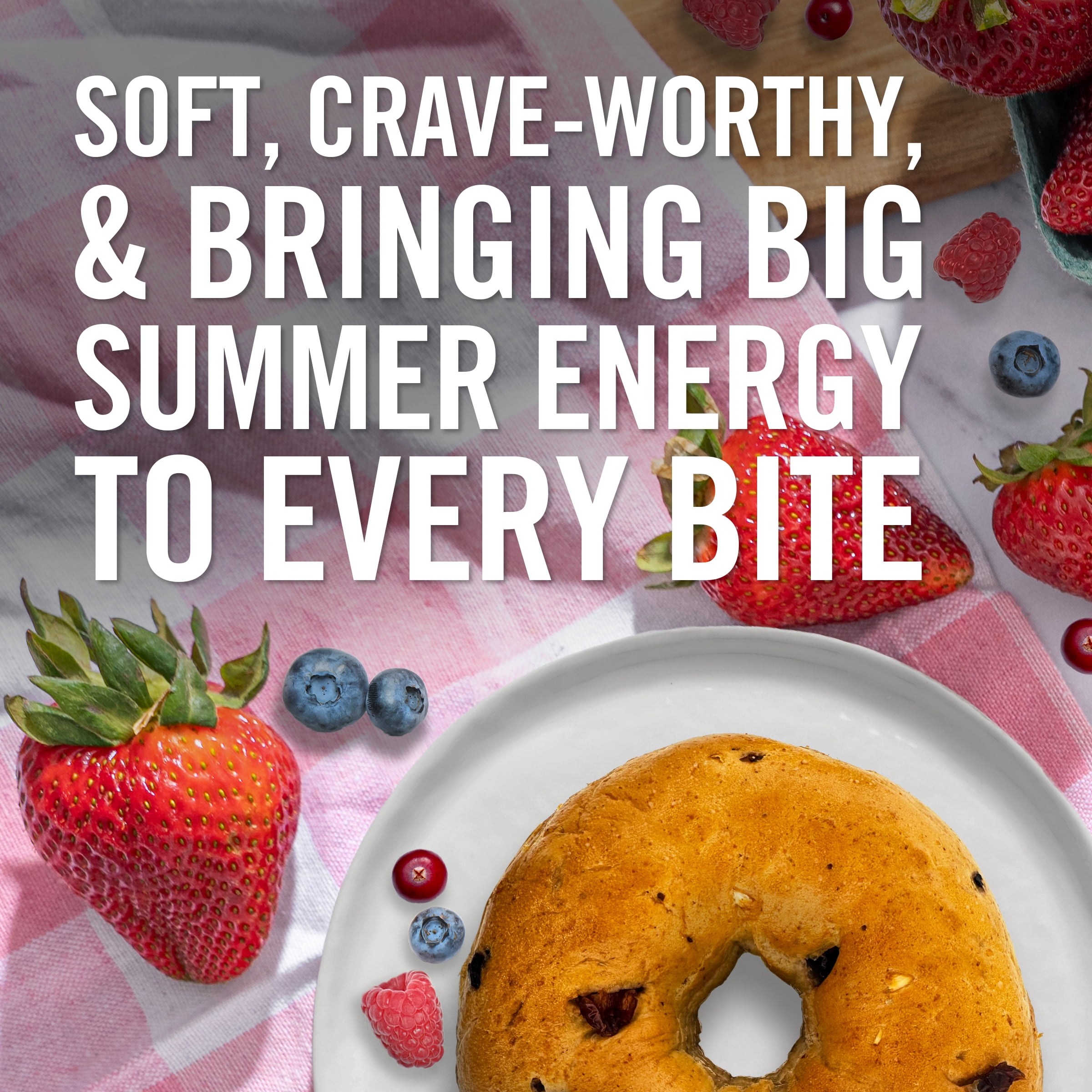 Dave's Killer Bread Summer Berry Bagels, Limited Edition Organic Bagels, 5 Count