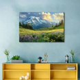 thumbnail image 4 of Shadudu Large Mountain Landscape Wall Art Beautiful Mount at Sunrise Scenery Picture Canvas Print National Park Painting for Modern Home Living Room Decor Ready to Hang 36x24in, 4 of 7